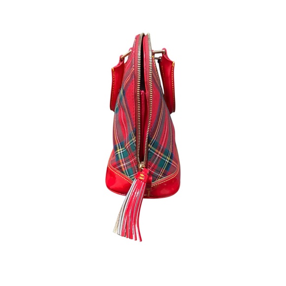 Dooney & Bourke Red Tartan Zip Zip Satchel NWT Plaid Bag - Picture 7 of 10